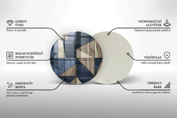 De vidrio templado Abstracción geométrica