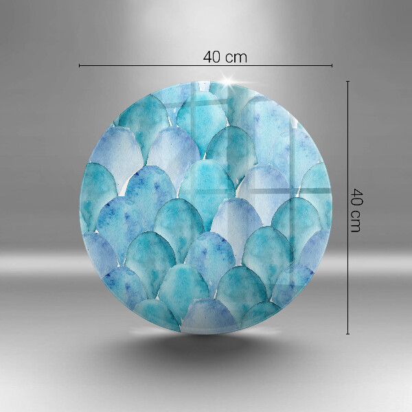 De vidrio templado Escamas de acuarela