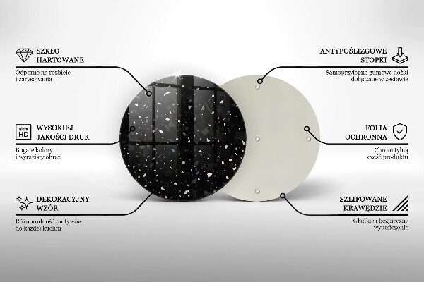 De vidrio templado Gres oscuro