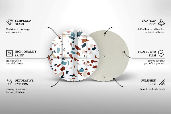 De vidrio templado Piedra decorativa