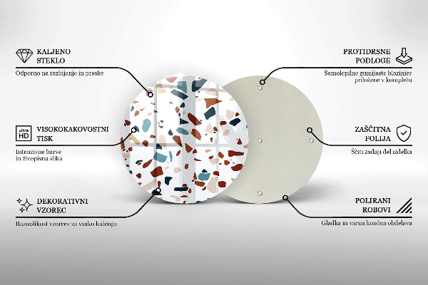 De vidrio templado Piedra decorativa