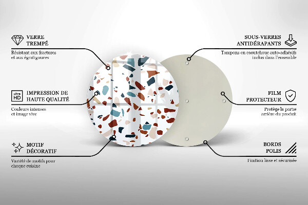 De vidrio templado Piedra decorativa