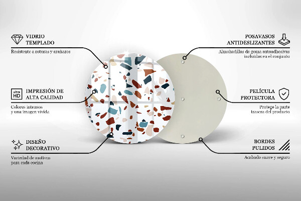 De vidrio templado Piedra decorativa