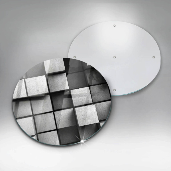 De vidrio templado Fondo de geometría 3d