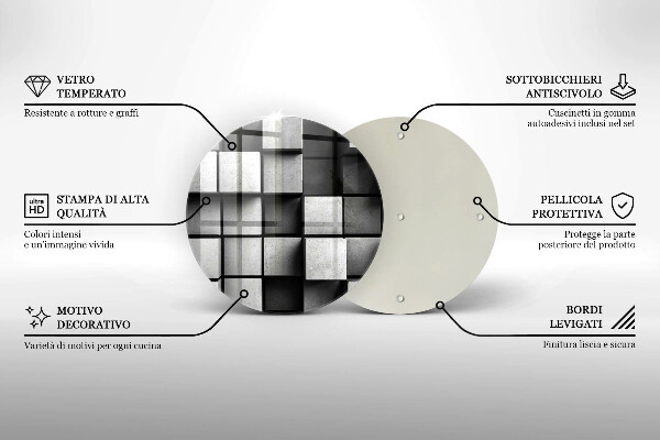 De vidrio templado Fondo de geometría 3d