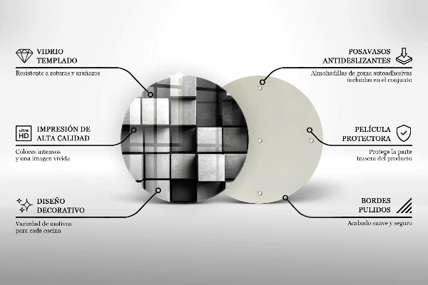 De vidrio templado Fondo de geometría 3d
