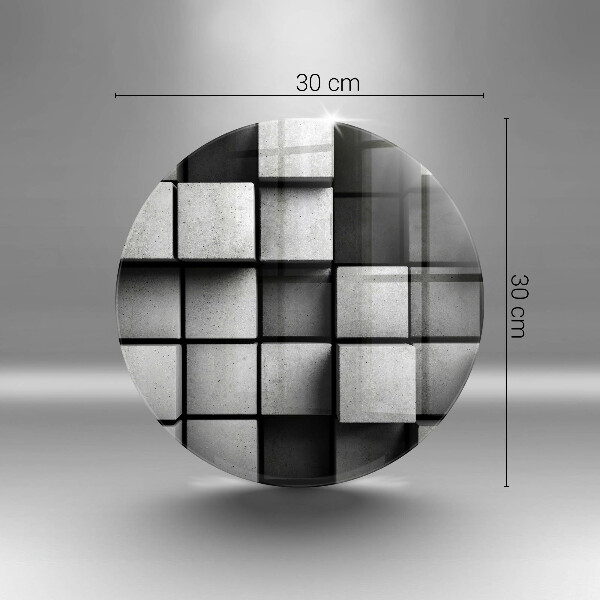 De vidrio templado Fondo de geometría 3d