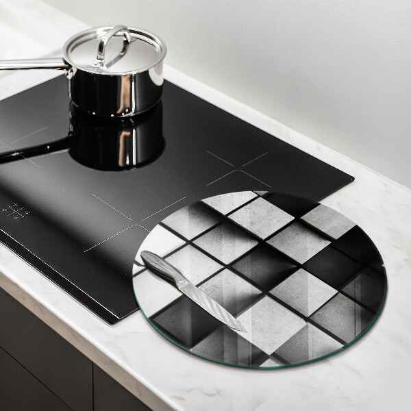 De vidrio templado Fondo de geometría 3d