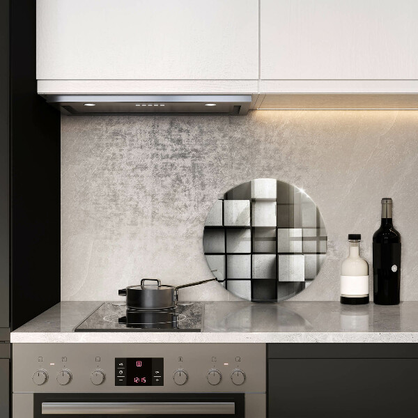 De vidrio templado Fondo de geometría 3d