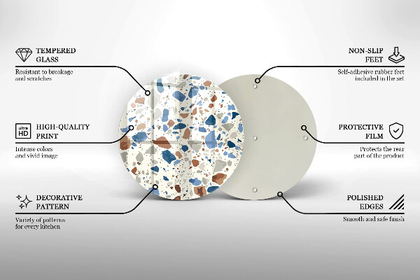 De vidrio templado Gres decorativo