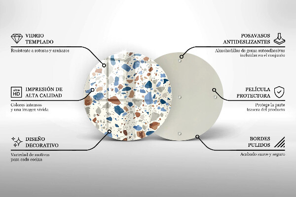 De vidrio templado Gres decorativo