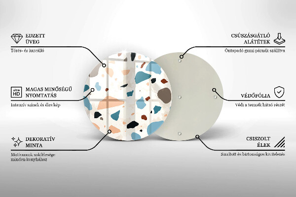 De vidrio templado Gres decorativo
