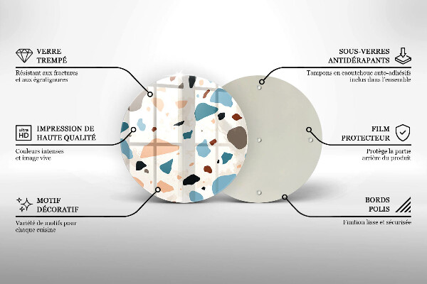 De vidrio templado Gres decorativo