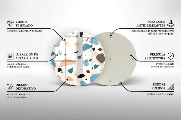 De vidrio templado Gres decorativo