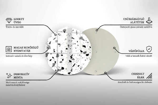 De vidrio templado Gres decorativo