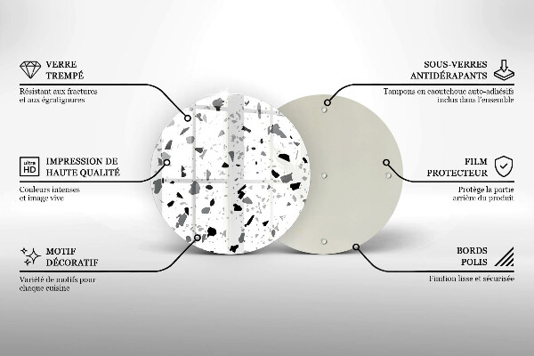 De vidrio templado Gres decorativo