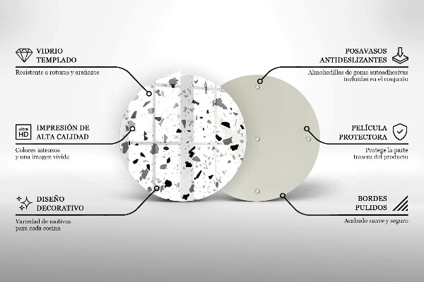 De vidrio templado Gres decorativo