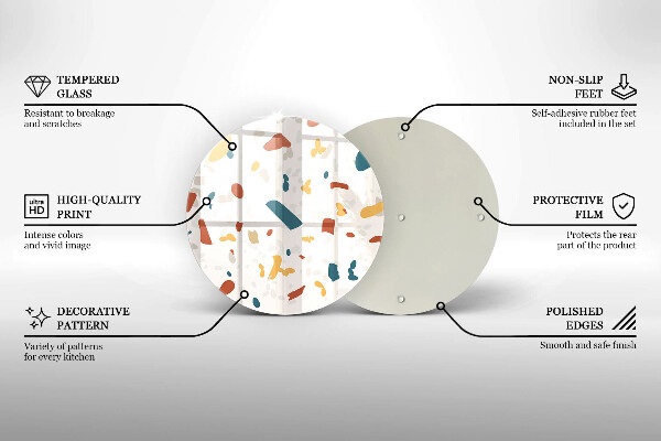 De vidrio templado Gres decorativo