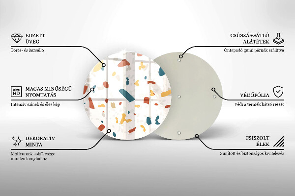 De vidrio templado Gres decorativo