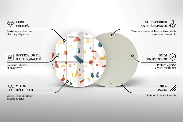 De vidrio templado Gres decorativo