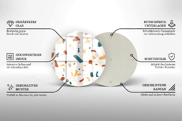 De vidrio templado Gres decorativo