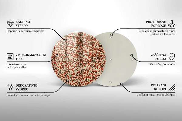 De vidrio templado Gres fino