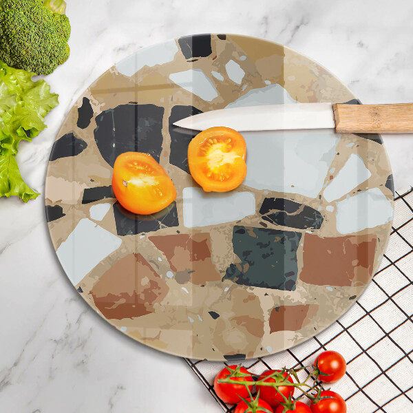 De vidrio templado Plato de piedras decorativas