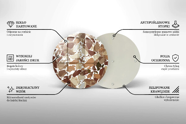 De vidrio templado Manchas decorativas de piedra