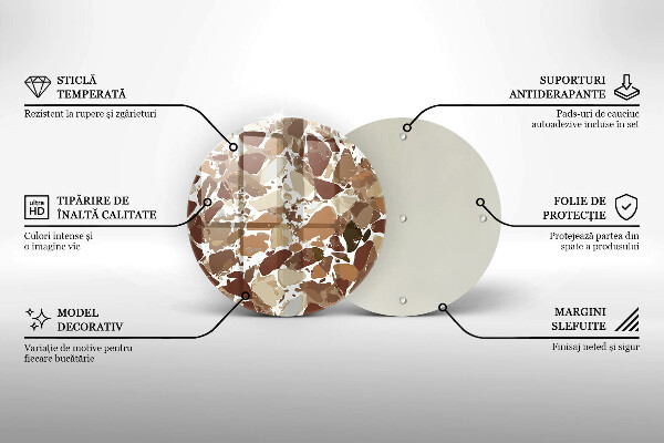 De vidrio templado Manchas decorativas de piedra