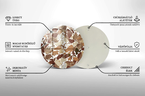 De vidrio templado Manchas decorativas de piedra