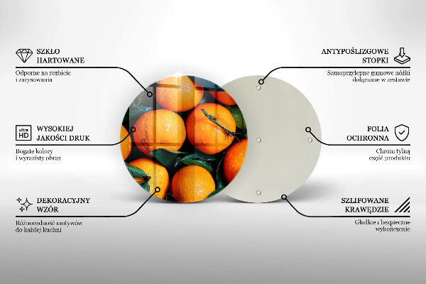 De vidrio templado Naranja