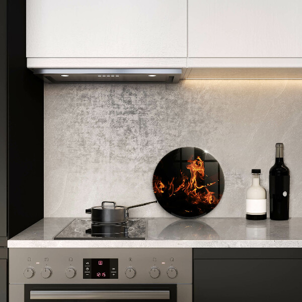 De vidrio templado Enciende una llama viva