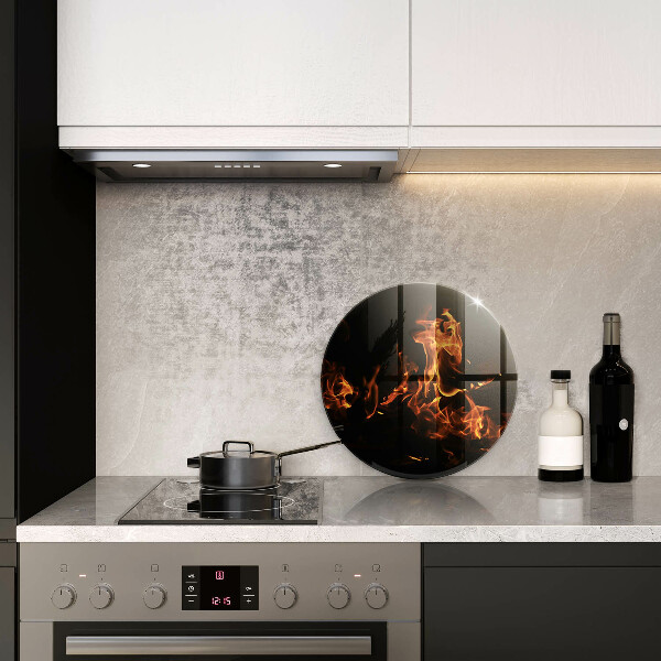 De vidrio templado Enciende una llama viva