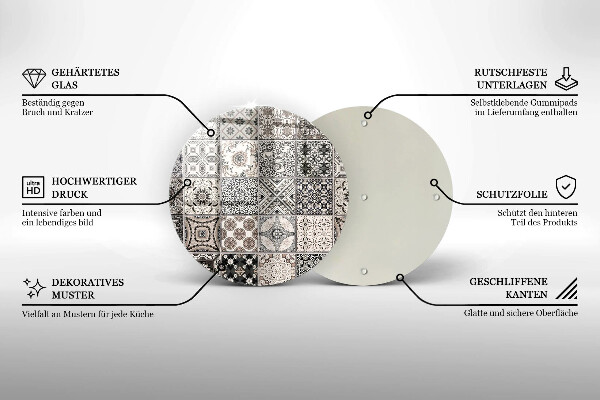 De vidrio templado Azulejos decorativos