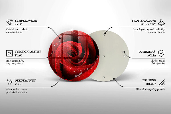 De vidrio templado Pétalos de rosas