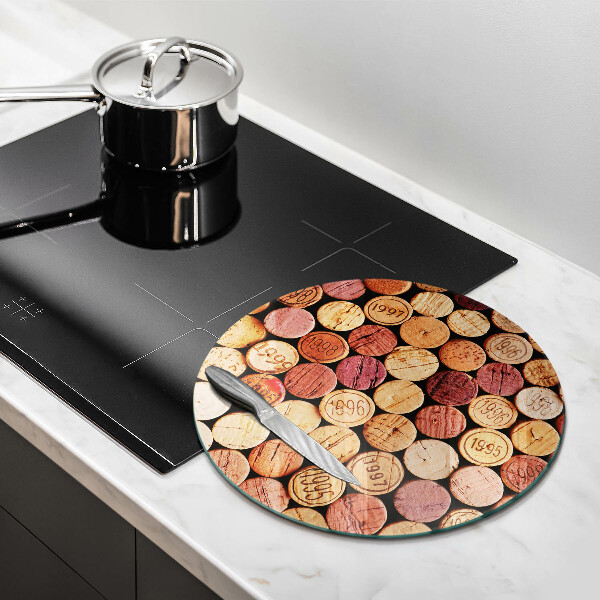 De vidrio templado Patrón de corchos de vino