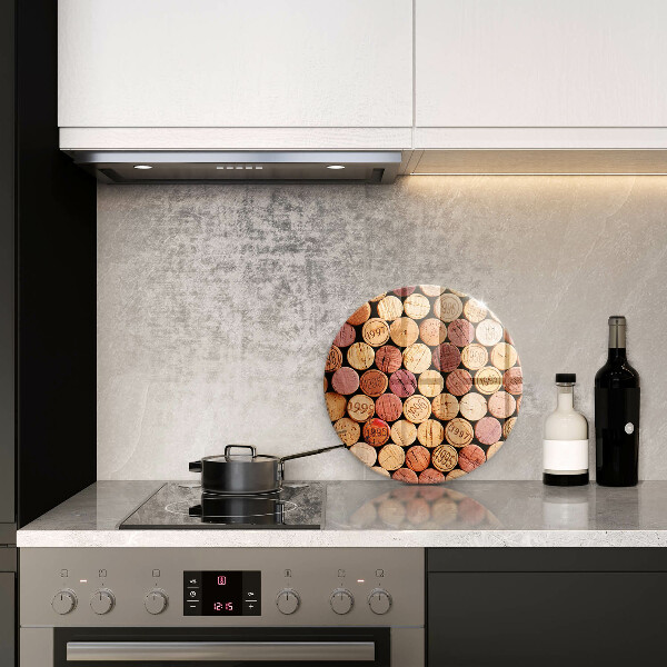 De vidrio templado Patrón de corchos de vino