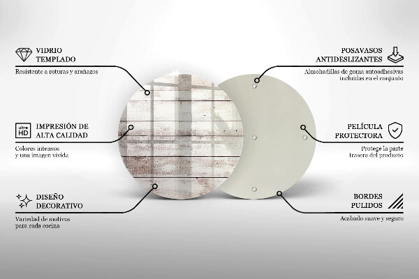 De vidrio templado Tableros de madera viejos