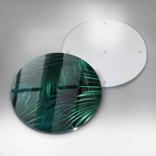 De vidrio templado Hojas de la selva salvaje