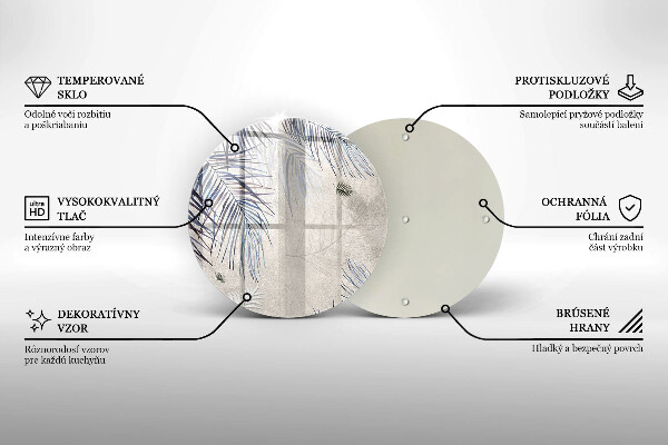 De vidrio templado Hojas sutiles