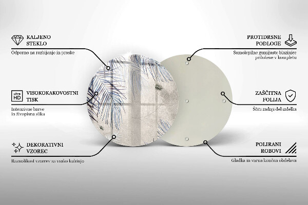 De vidrio templado Hojas sutiles