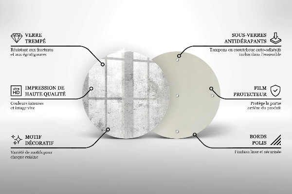 De vidrio templado Textura de hormigón