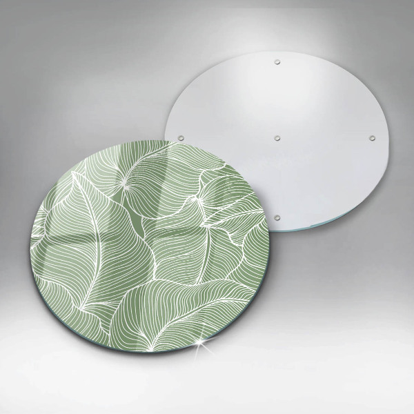 De vidrio templado Hojas lineales