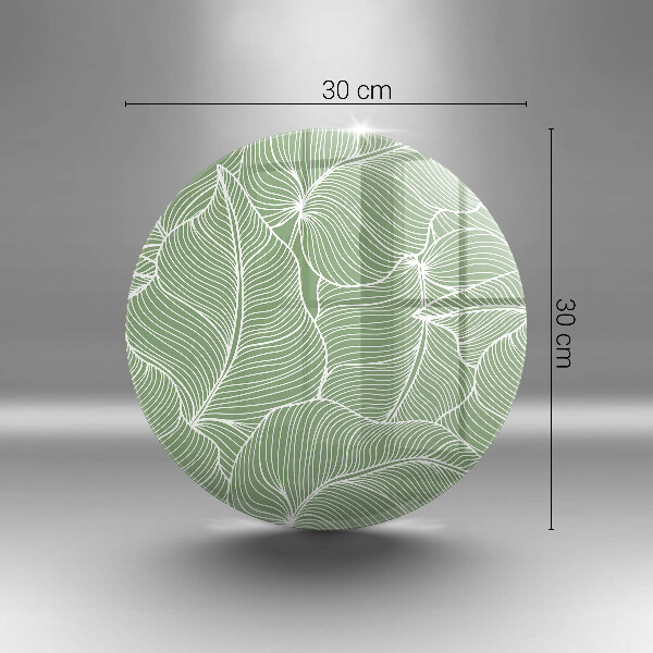 De vidrio templado Hojas lineales