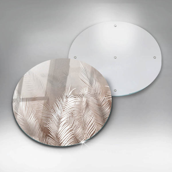 De vidrio templado Hojas de vegetación boho