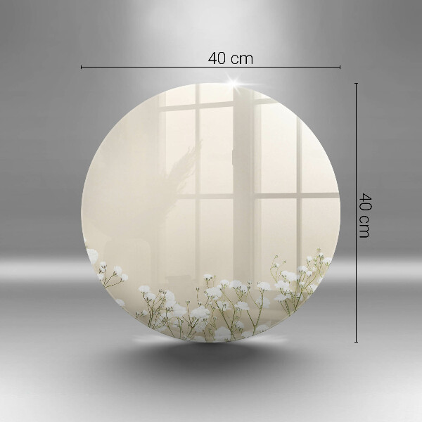 De vidrio templado Flores boho de yeso