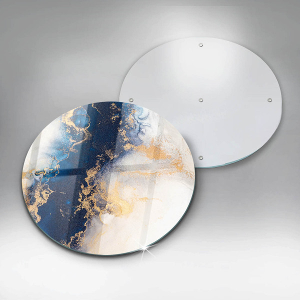 De vidrio templado Abstracción con azul