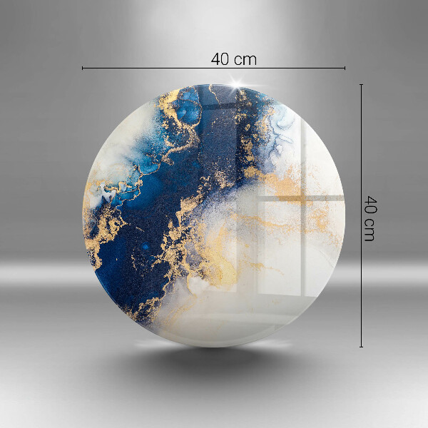 De vidrio templado Abstracción con azul