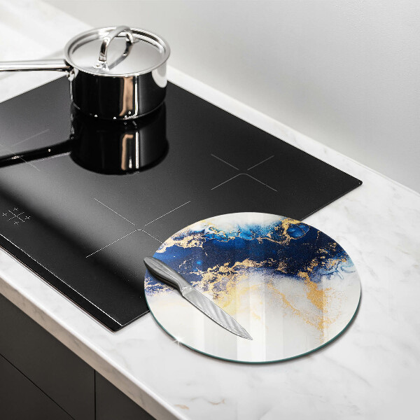 De vidrio templado Abstracción con azul