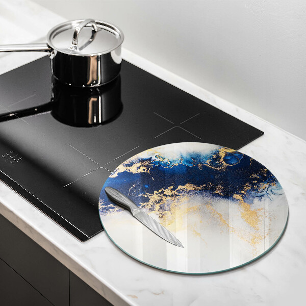 De vidrio templado Abstracción con azul